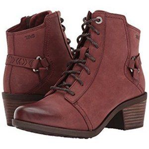 Teva Foxy Lace Leather Boots (US 8.5)